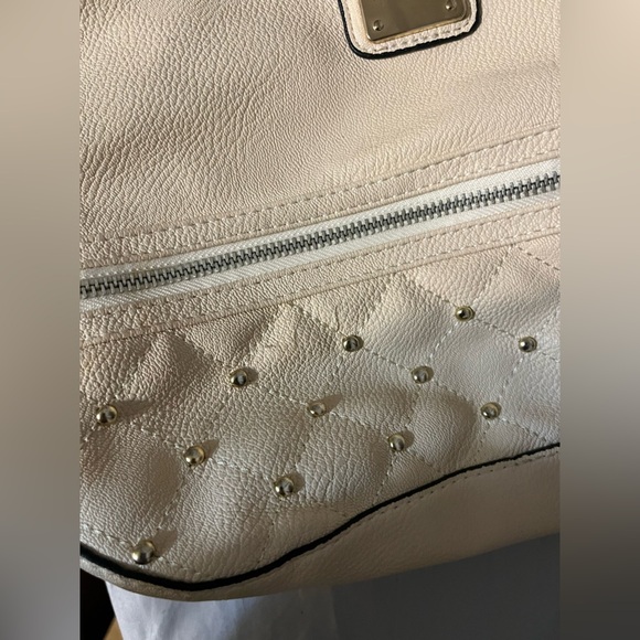 Kim Kardashian Kardashian Kollection Bag Off White Studded Bottom - Picture 8 of 8